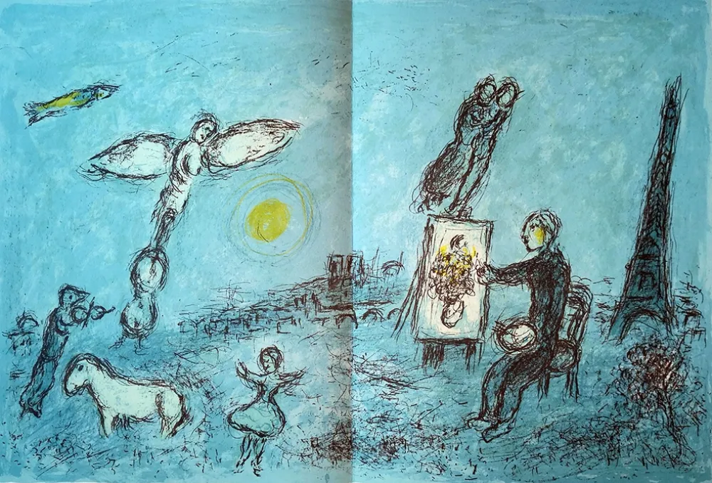 Libro Illustrato Chagall - Derrière le Miroir n.°246 mai 1981