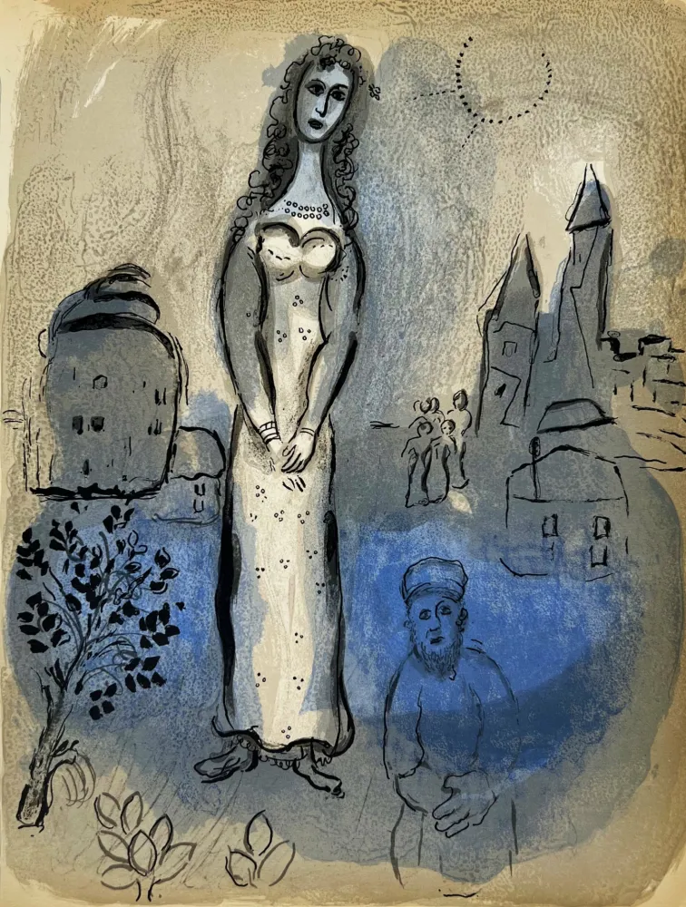 Litografia Chagall - Esther