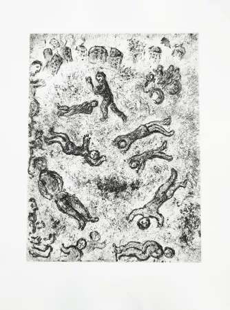 Acquaforte Chagall - Et sur la terre