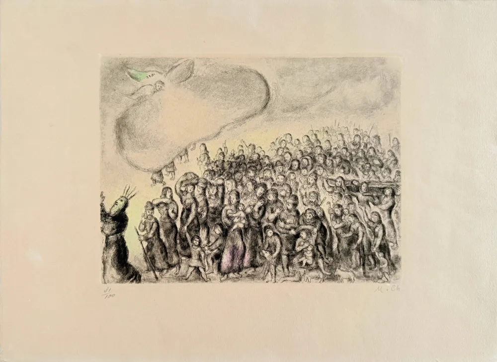 Acquaforte Chagall - Exodus From Egypt