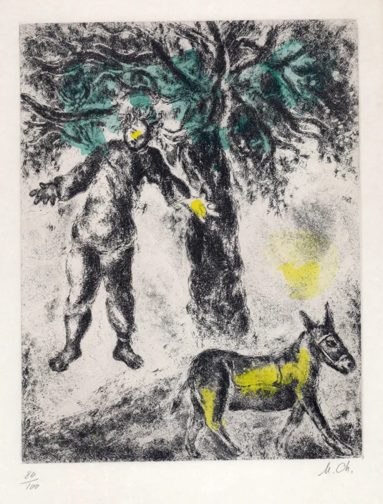 Acquaforte Chagall - Fin d'Absalom