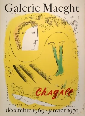 Litografia Chagall - Galerie Maeght, Chagall