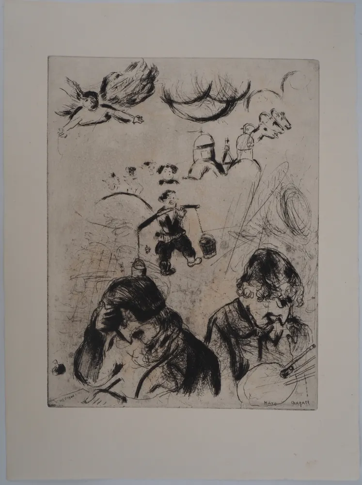 Incisione Chagall - Gogol et Chagall