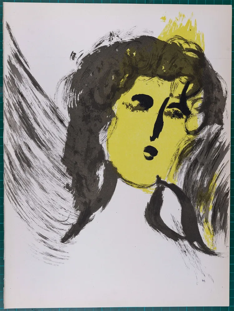 Litografia Chagall - La Bible : Ange, 1956