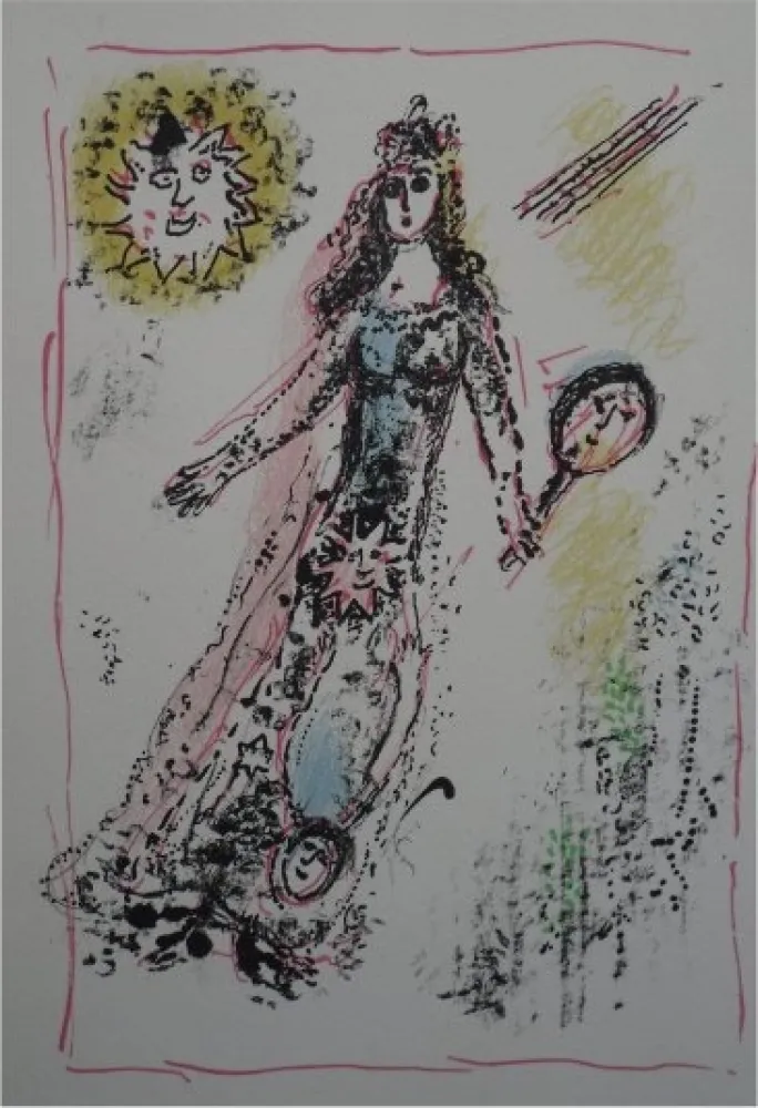 Litografia Chagall - La Feerie et le Royaume, planche 6
