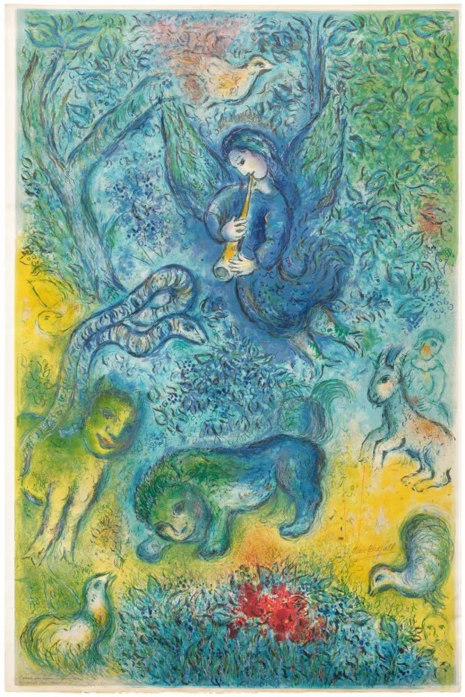 Litografia Chagall - La Flûte Enchantée (The Magic Flute)