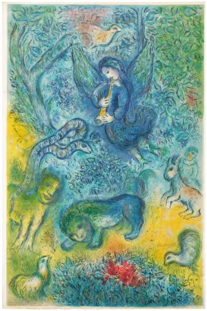 Litografia Chagall - La Flûte Enchantée (The Magic Flute)