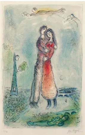 Litografia Chagall - La Joie