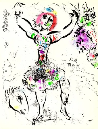 Litografia Chagall - La Jongleuse