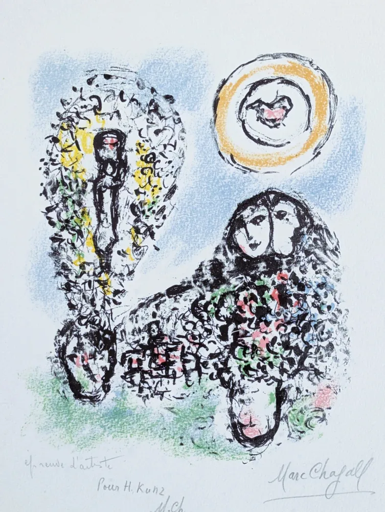 Litografia Chagall - La Mise en mots 