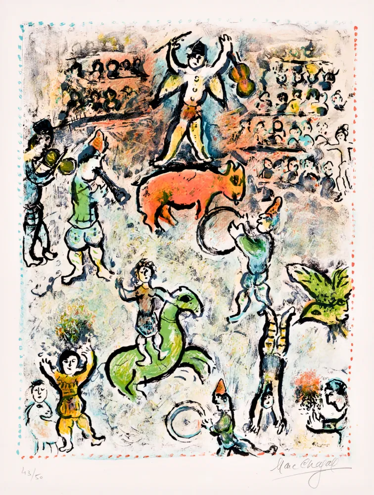 Litografia Chagall -  La Parade au Cirque 