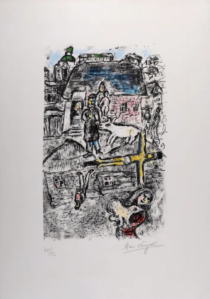 Litografia Chagall - La Passion, 1975 - Hand-signed!
