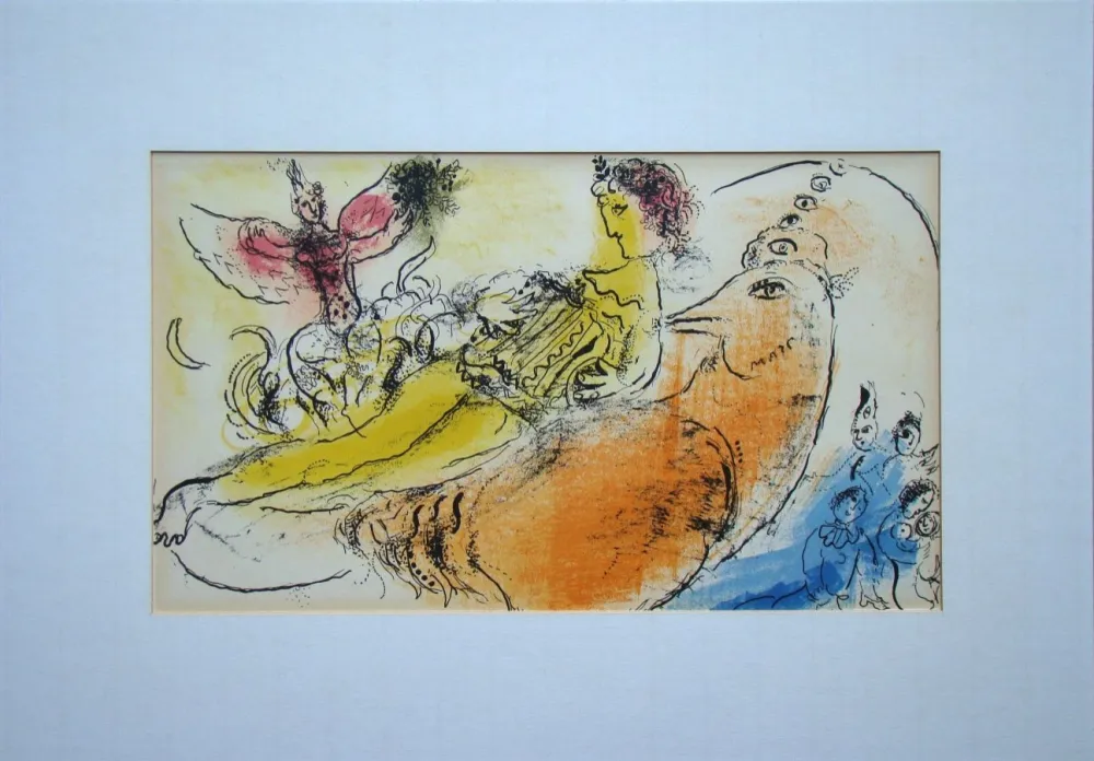 Litografia Chagall - L'Accordéoniste