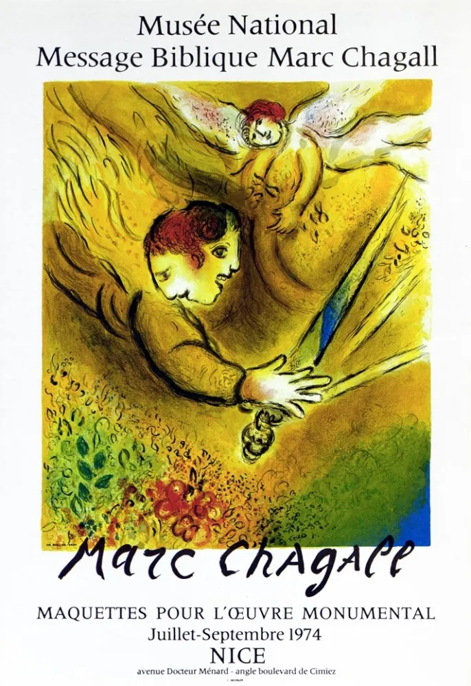 Litografia Chagall - L'Ange du jugement