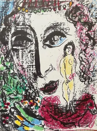 Litografia Chagall - L'apparition au cirque 1963 
