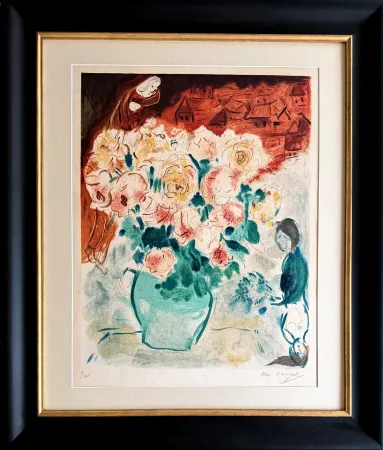 Litografia Chagall - Le Bouquet