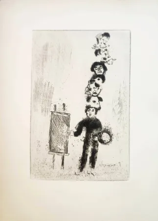 Acquaforte Chagall - Le Sept Péchés Capitaux