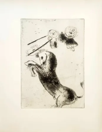 Acquaforte Chagall - Le Sept Péchés Capitaux