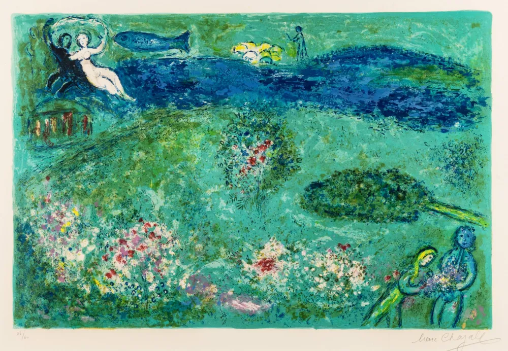 Litografia Chagall - Le Verger (The Orchard)