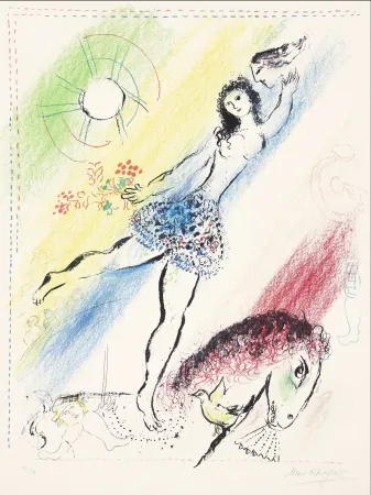 Litografia Chagall -  L’Écuyère