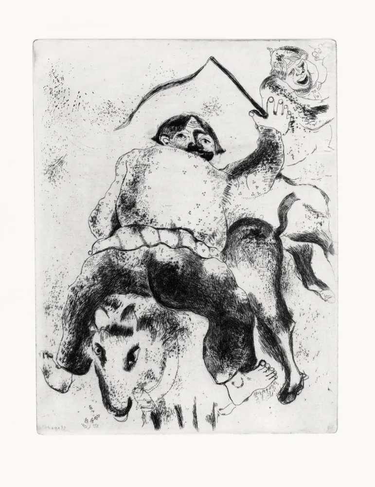 Acquaforte Chagall - Les Ames mortes