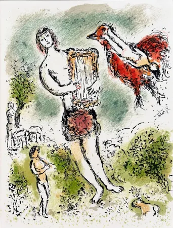 Litografia Chagall - L'Odyssée, Planche XXXIV