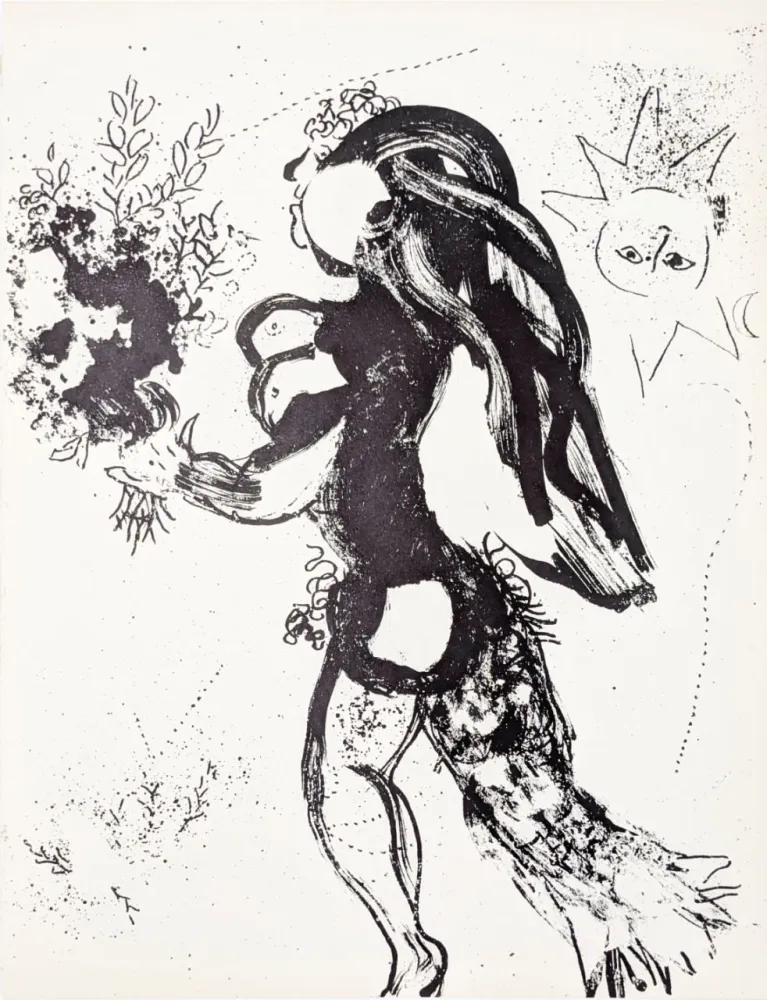 Litografia Chagall - L'offrande