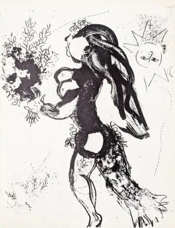 Litografia Chagall - L'offrande