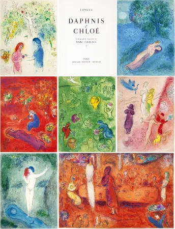 Libro Illustrato Chagall - Longus. DAPHNIS & CHLOÉ (Paris, Tériade, 1961)