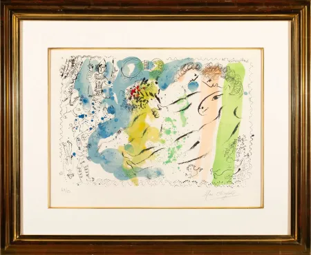 Litografia Chagall - Lumiere du cirque (The Light of the Circus)