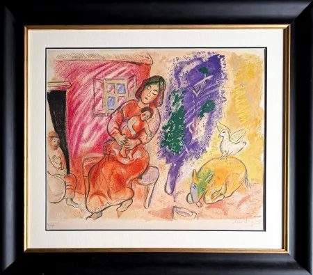 Litografia Chagall - Maternité