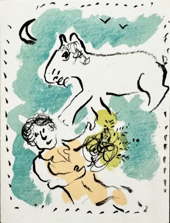 Litografia Chagall - New Year's Card