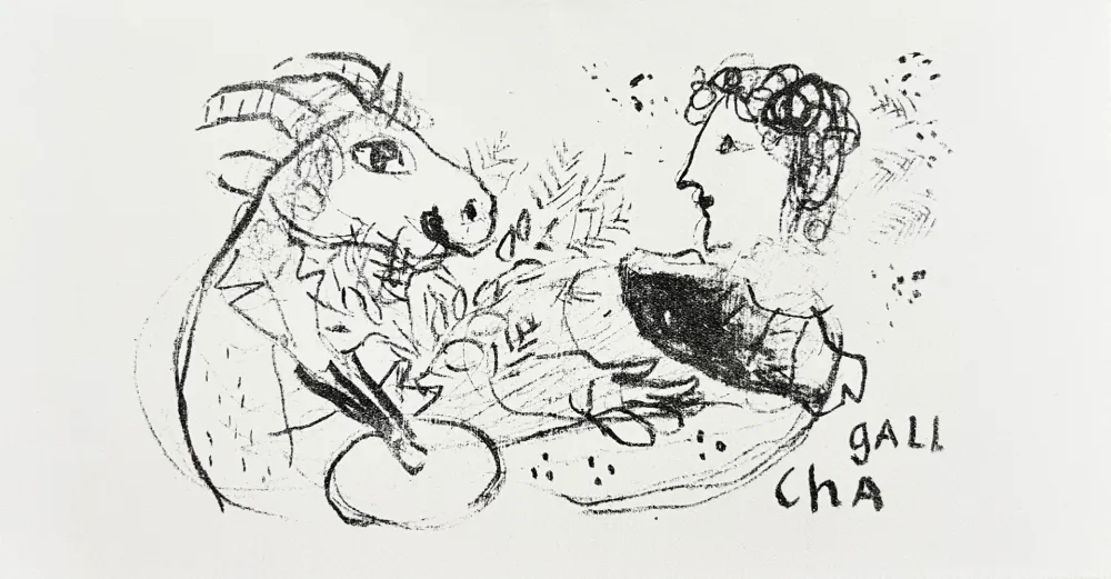 Litografia Chagall - New Year's Card