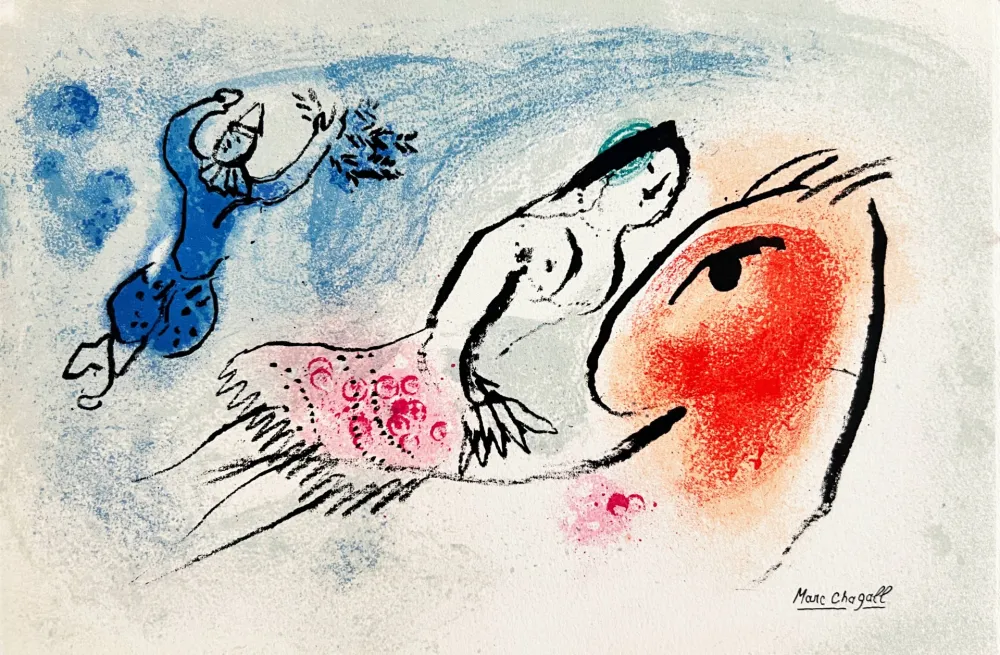 Litografia Chagall - New Year's Card