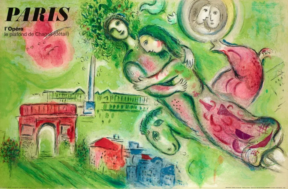 Litografia Chagall - Paris Opera, Romeo and Juliet