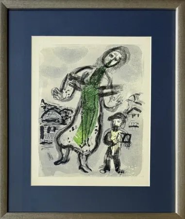 Incisione Su Legno Chagall - Poèmes, Planche XIII