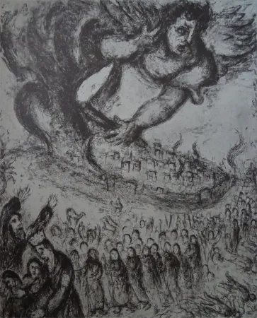 Acquaforte Chagall - Prise de Jerusalem