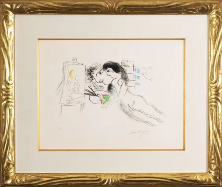 Litografia Chagall - Rêve familier (Familiar Dream)