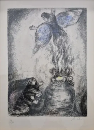 Incisione Chagall - Sacrifice of Manoah