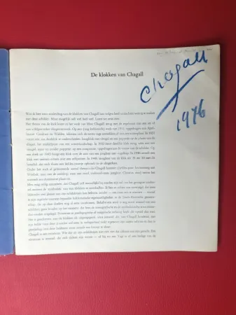 Libro Illustrato Chagall - Signed - De klokken van Chagall