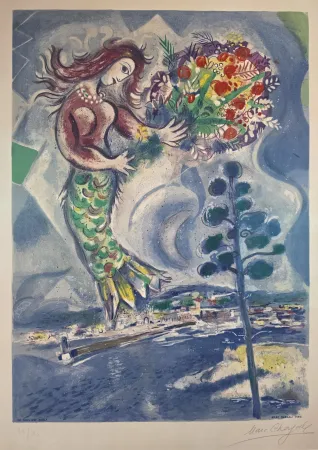 Litografia Chagall - Sirène au Pin
