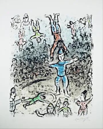 Litografia Chagall - The Acrobats