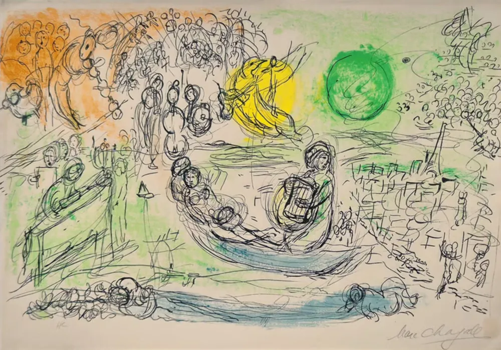 Litografia Chagall - The Concert