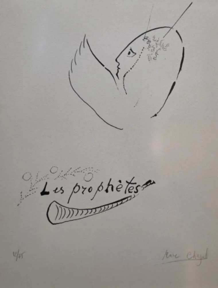 Litografia Chagall - The Prophets