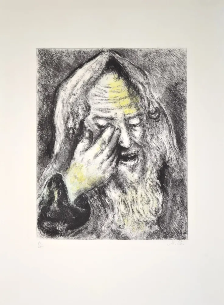 Incisione Chagall - The suffering of Jeremiah - MCH103