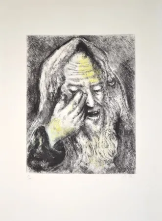 Incisione Chagall - The suffering of Jeremiah - MCH103