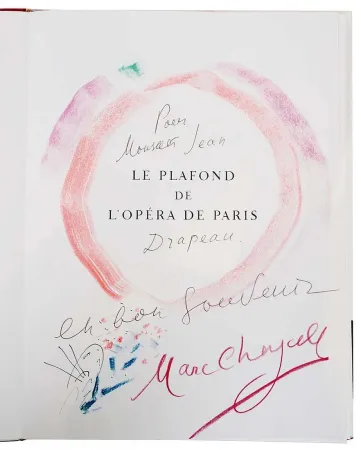 Multiplo Chagall - Unique Drawing of the Paris Opera Ceiling