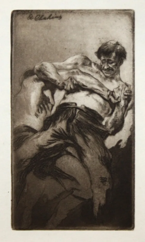 Acquaforte E Acquatinta Chahine - Croc en jambe