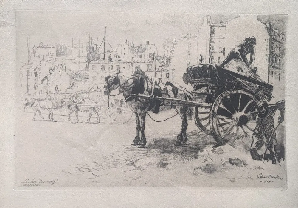 Acquaforte E Acquatinta Chahine - Les Terrassiers