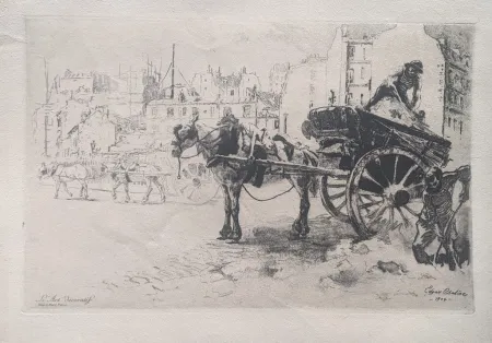 Acquaforte E Acquatinta Chahine - Les Terrassiers